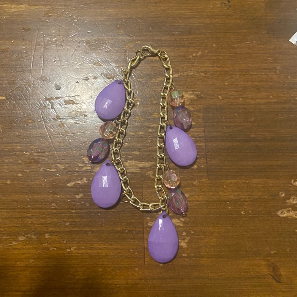 Purple and Gold Women's Bracelet
